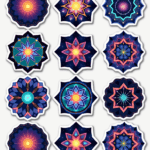 Mandalas & Rangoli - Sticker Sheet v25